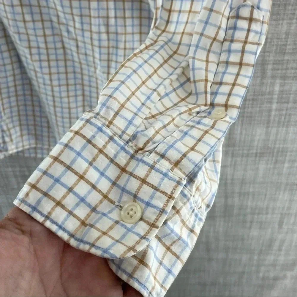 💥  J. Crew Size Large Men's Long Sleeve button down Shirt 9306